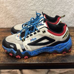 Fila Shoes Oakmont TR Mens Size 10 Sneakers Red Blue White Hiking Athletic Run